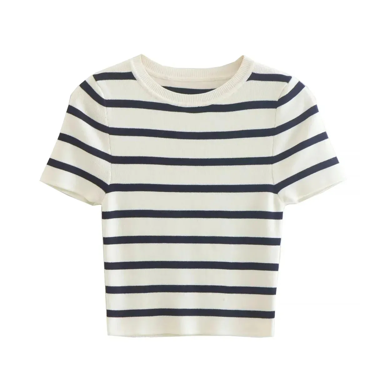 A&A Basic Striped Knitted Top