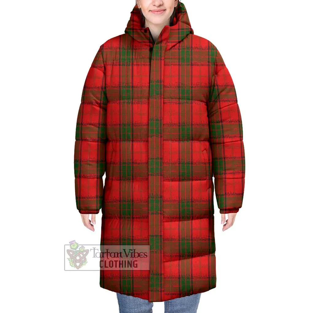 Adair Tartan Long Down Jacket