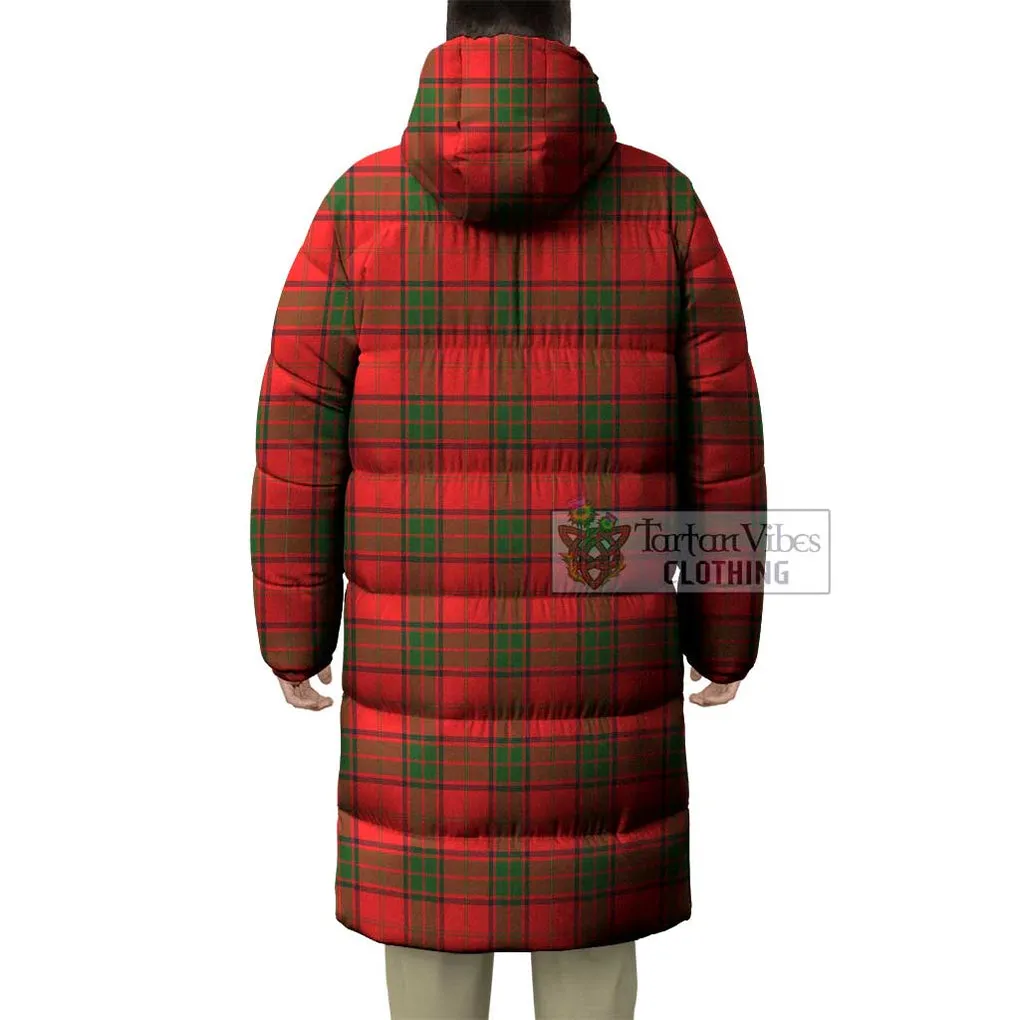 Adair Tartan Long Down Jacket