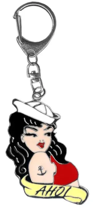 Ahoy! Sailor Girl Key Ring