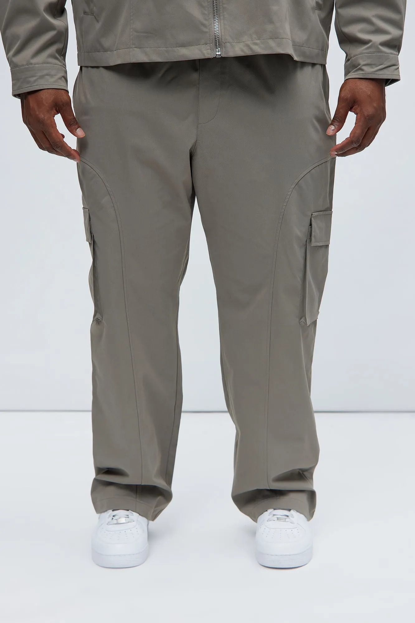 Bam Straight Pants - Grey