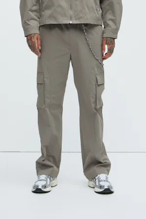 Bam Straight Pants - Grey