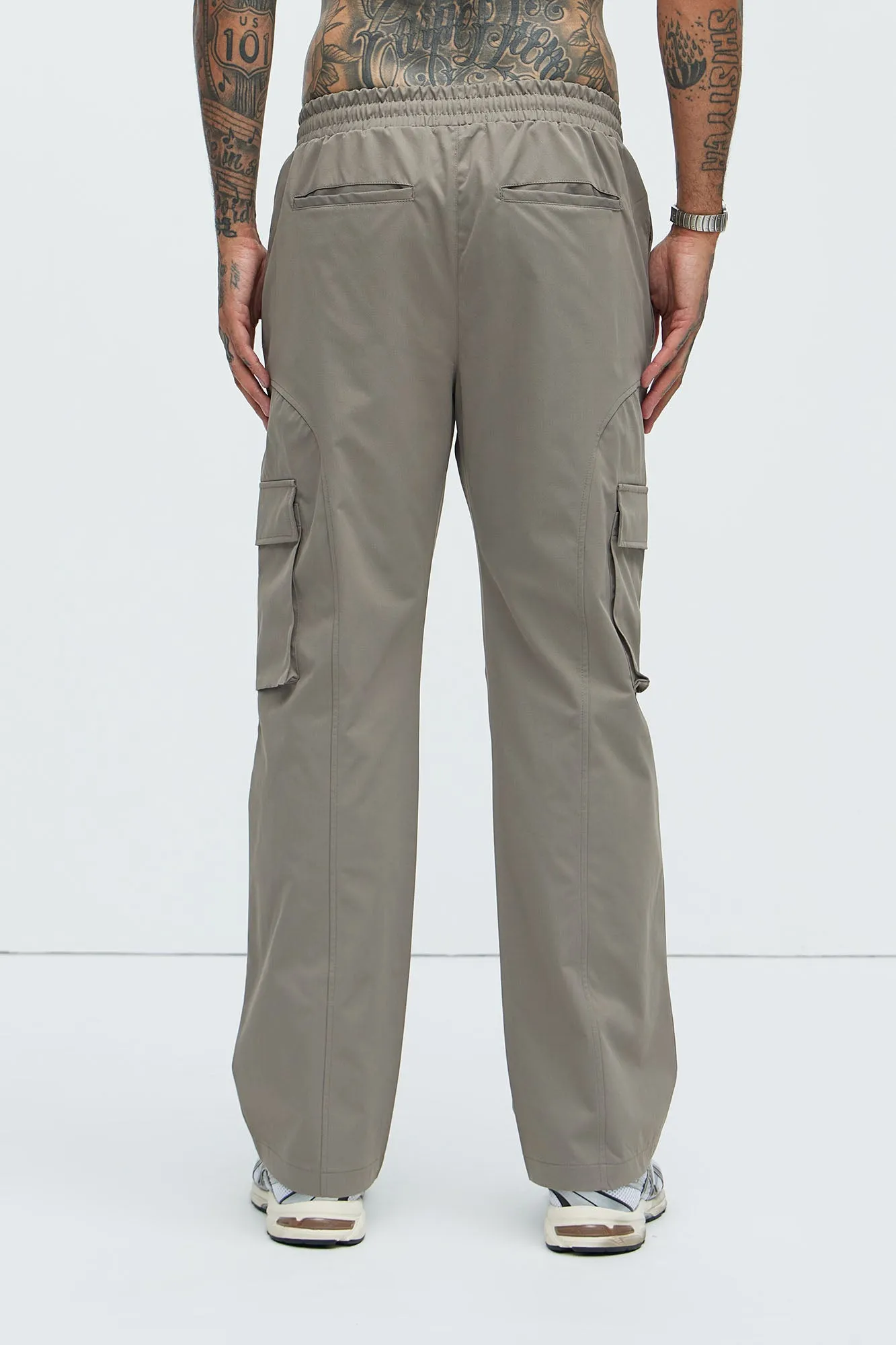 Bam Straight Pants - Grey