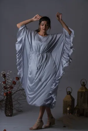 Cloud Blue Pearls Kaftan