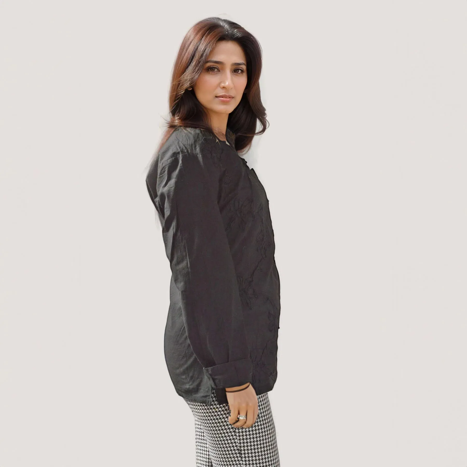 Cornelli Cotton Zip Jacket Top