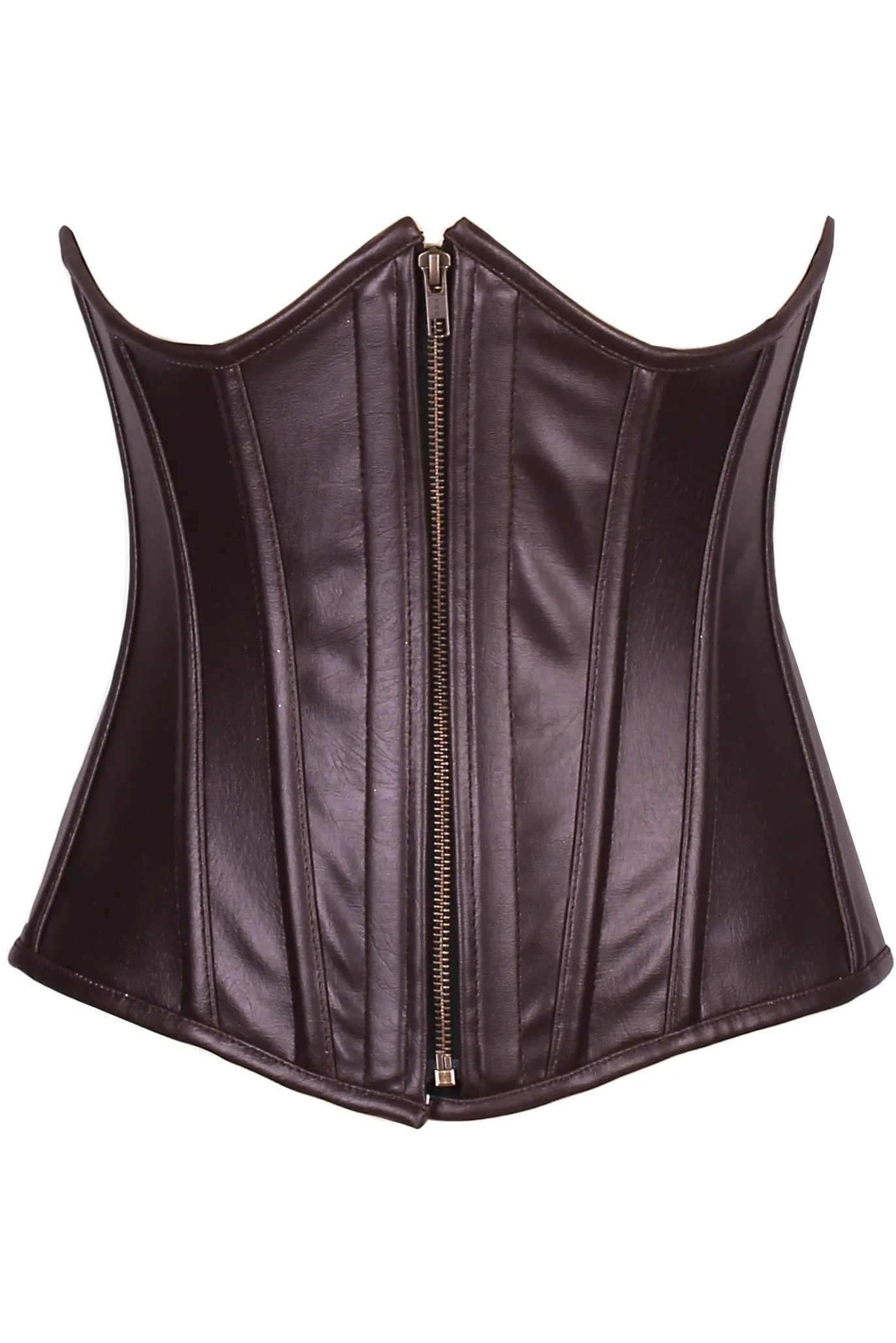 Daisy Corsets Top Drawer Faux Leather Underbust Corset