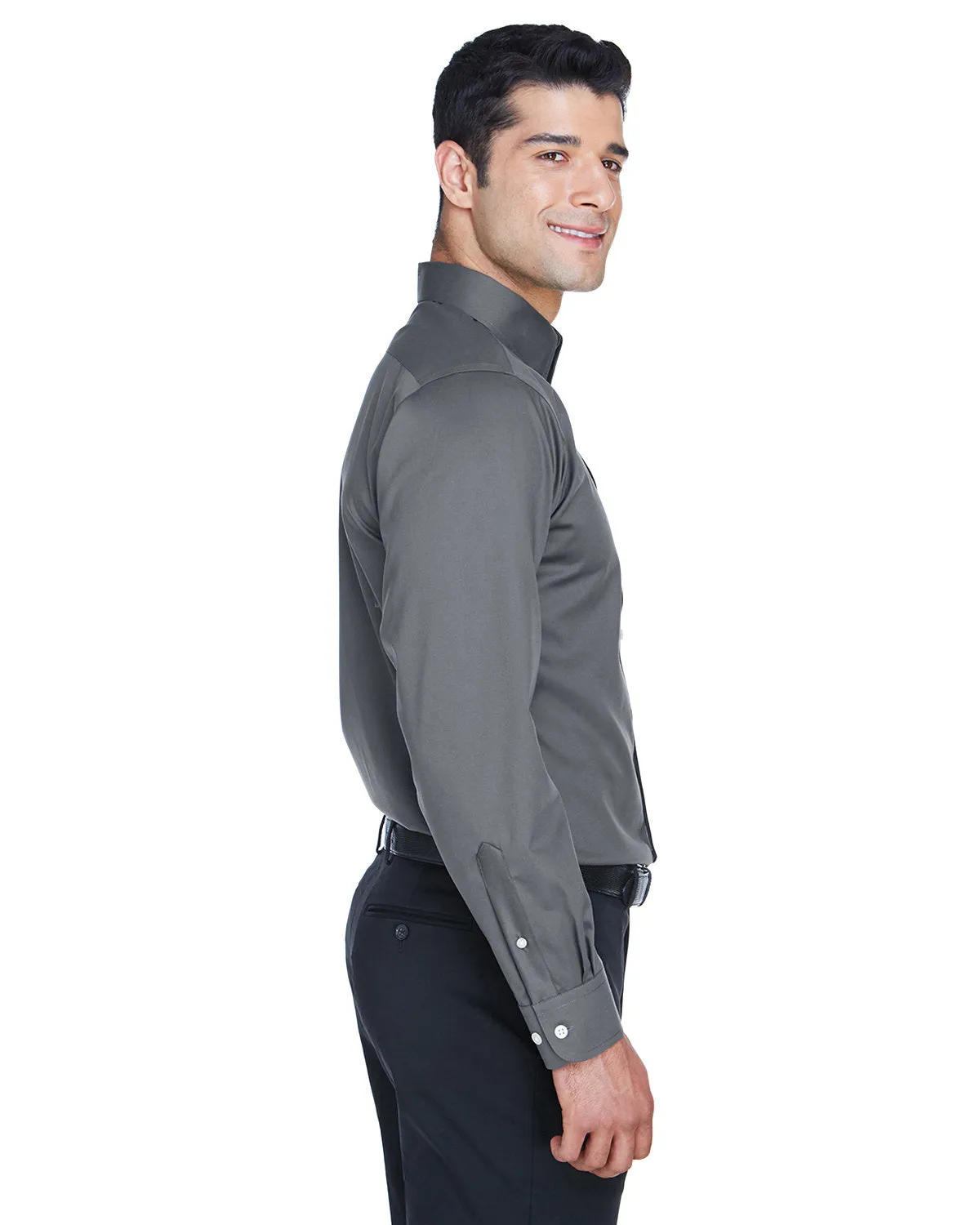 Devon & Jones Men's Crown Woven Collection™ Solid Stretch Twill