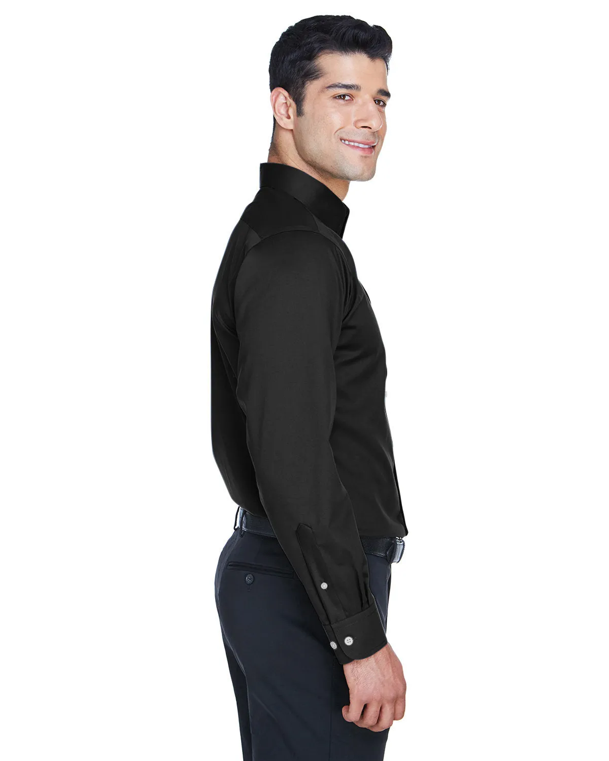 Devon & Jones Men's Crown Woven Collection™ Solid Stretch Twill