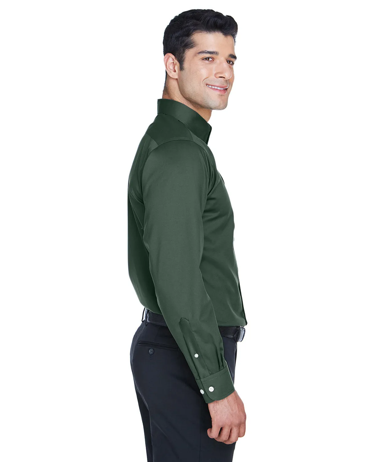 Devon & Jones Men's Crown Woven Collection™ Solid Stretch Twill