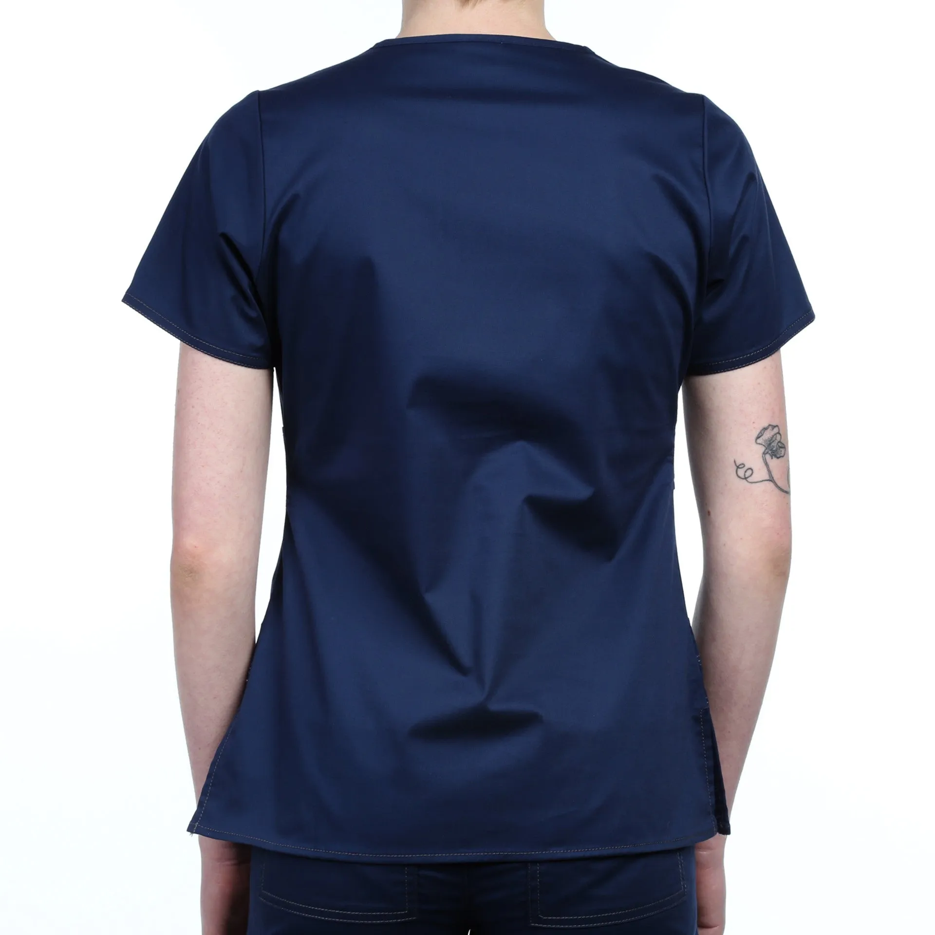 Dickies "Youtility" Jr. Fit Mock Wrap Top - Navy