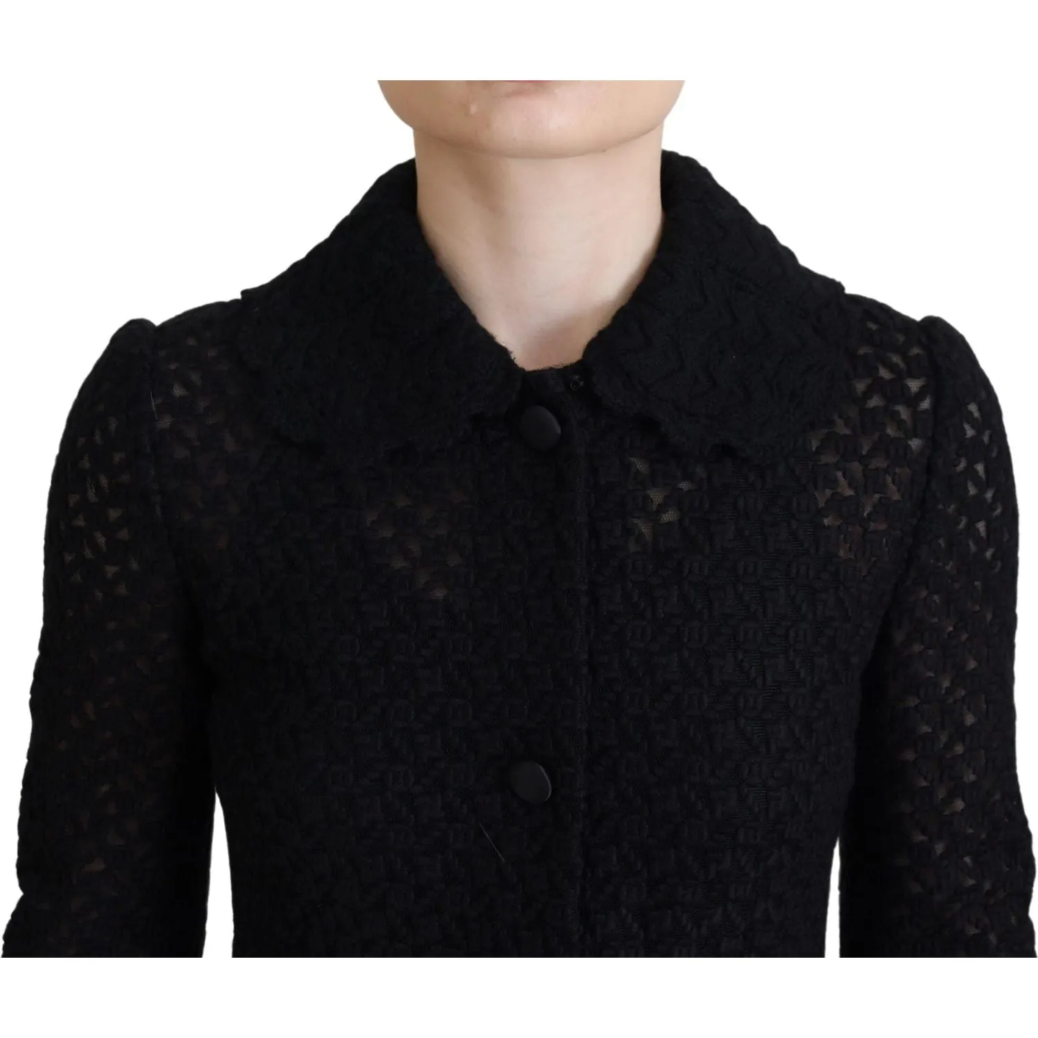 Dolce & Gabbana Classic Button Down Knitted Long Jacket