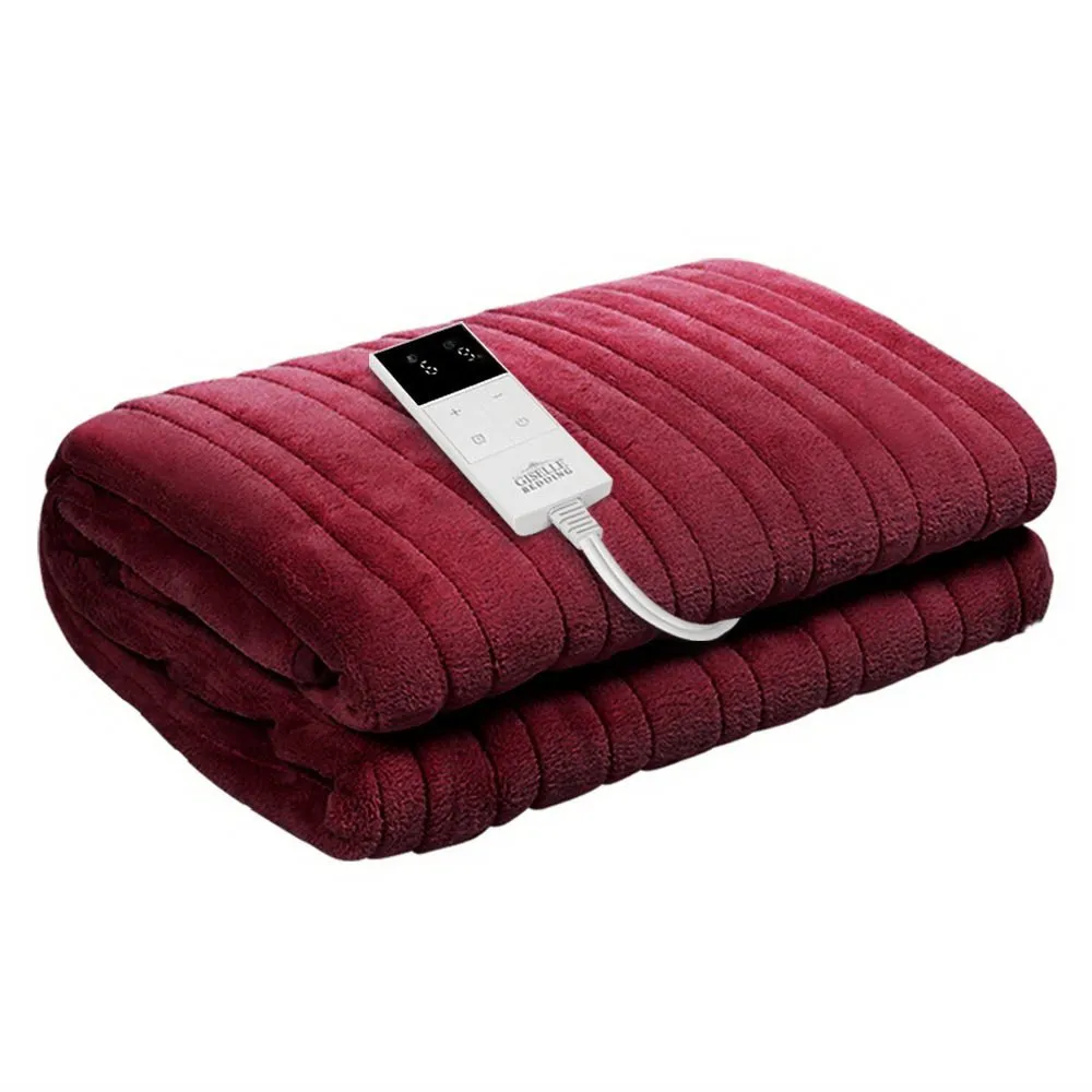 Electric Throw Blanket - Burgundy