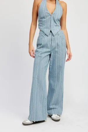 Emily Mid Rise Wide Leg Pants