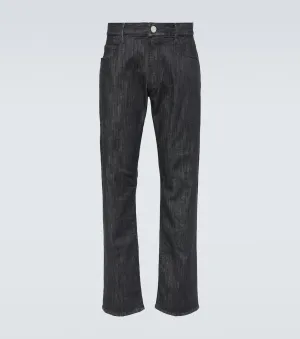 Giorgio Armani straight-leg jeans, black