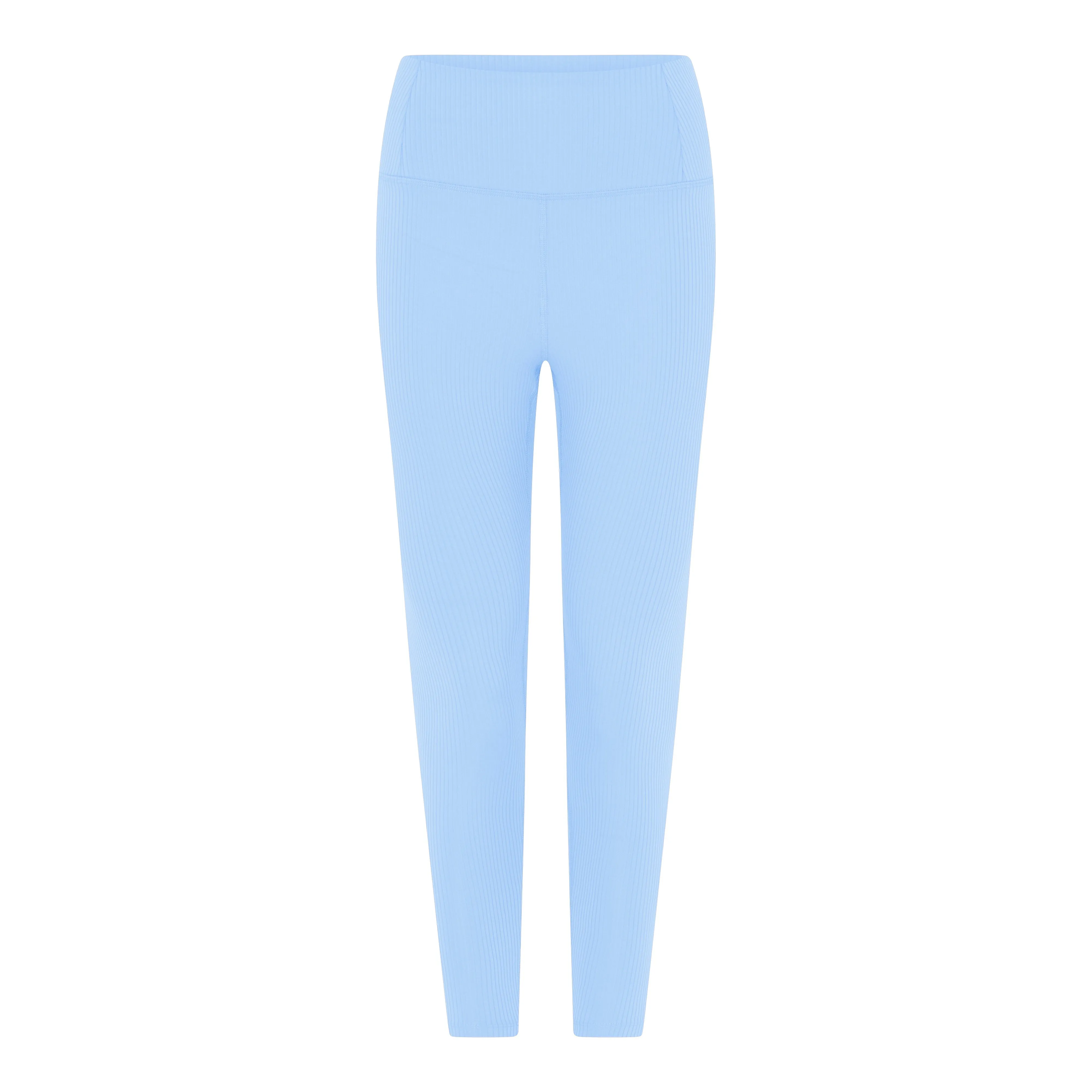 Girlfriend Collective Rib High Rise Legging 7/8 in Bluebell