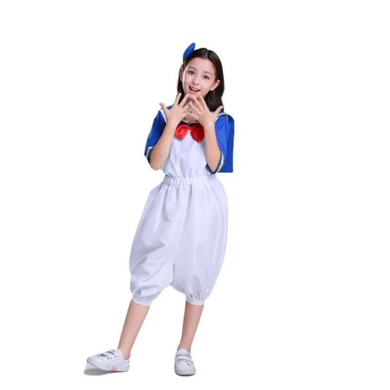 Halloween Sailor Suit Donald Duck Matching Family Cosplay Costume