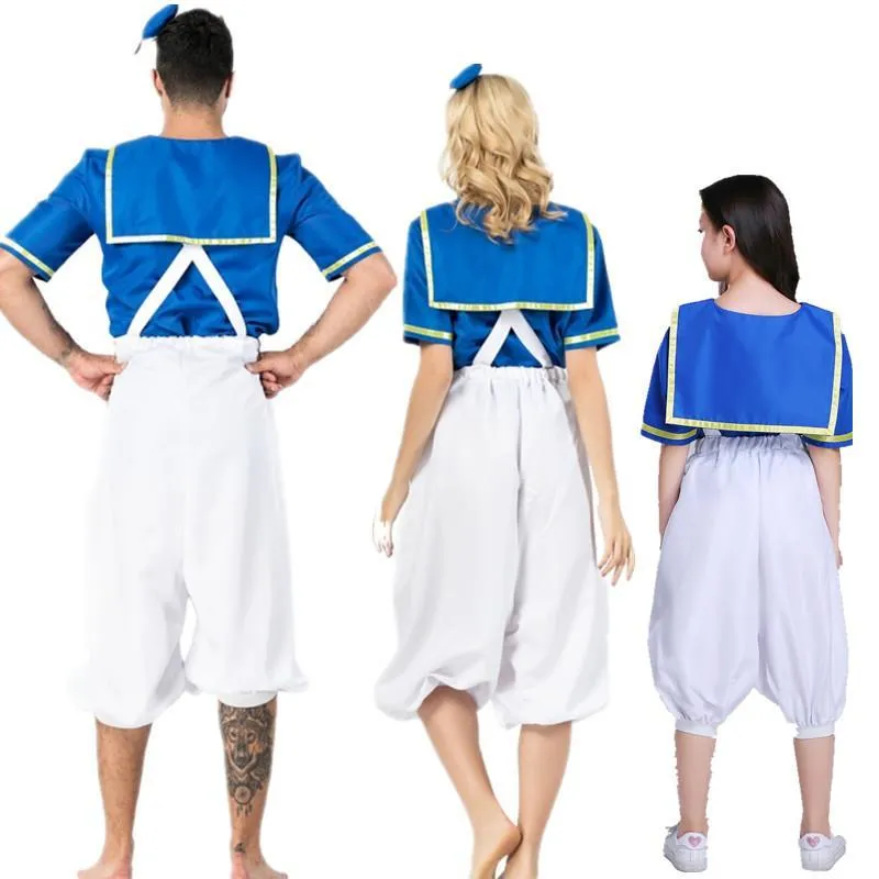 Halloween Sailor Suit Donald Duck Matching Family Cosplay Costume