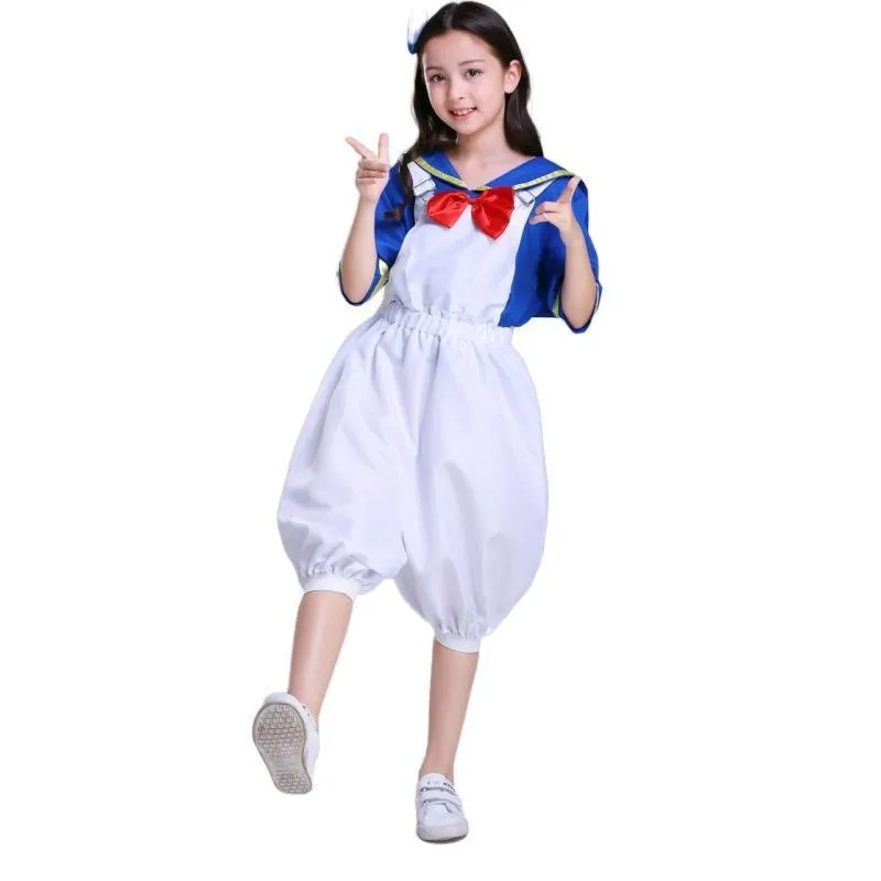 Halloween Sailor Suit Donald Duck Matching Family Cosplay Costume