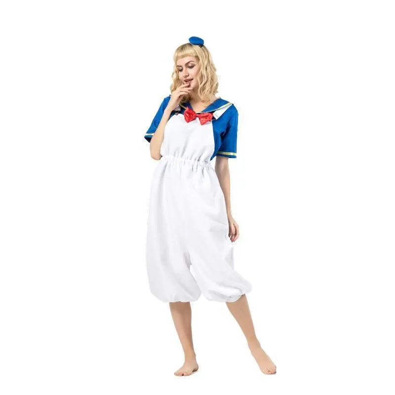 Halloween Sailor Suit Donald Duck Matching Family Cosplay Costume