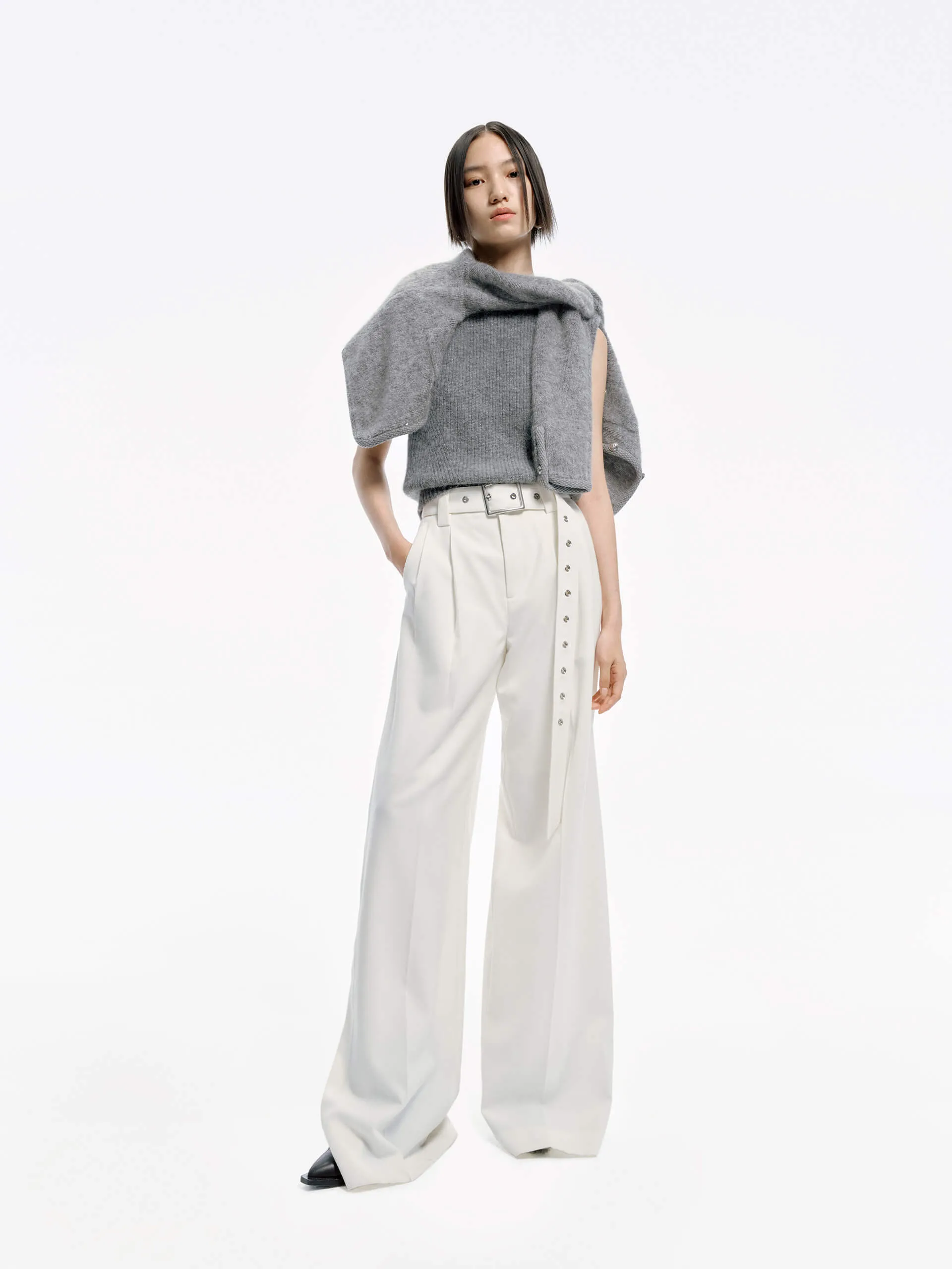 Include Belt Wide Leg Pants