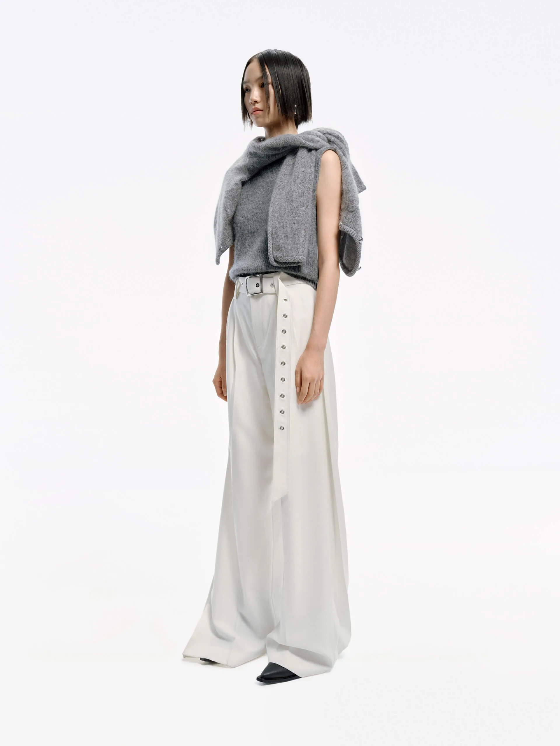 Include Belt Wide Leg Pants