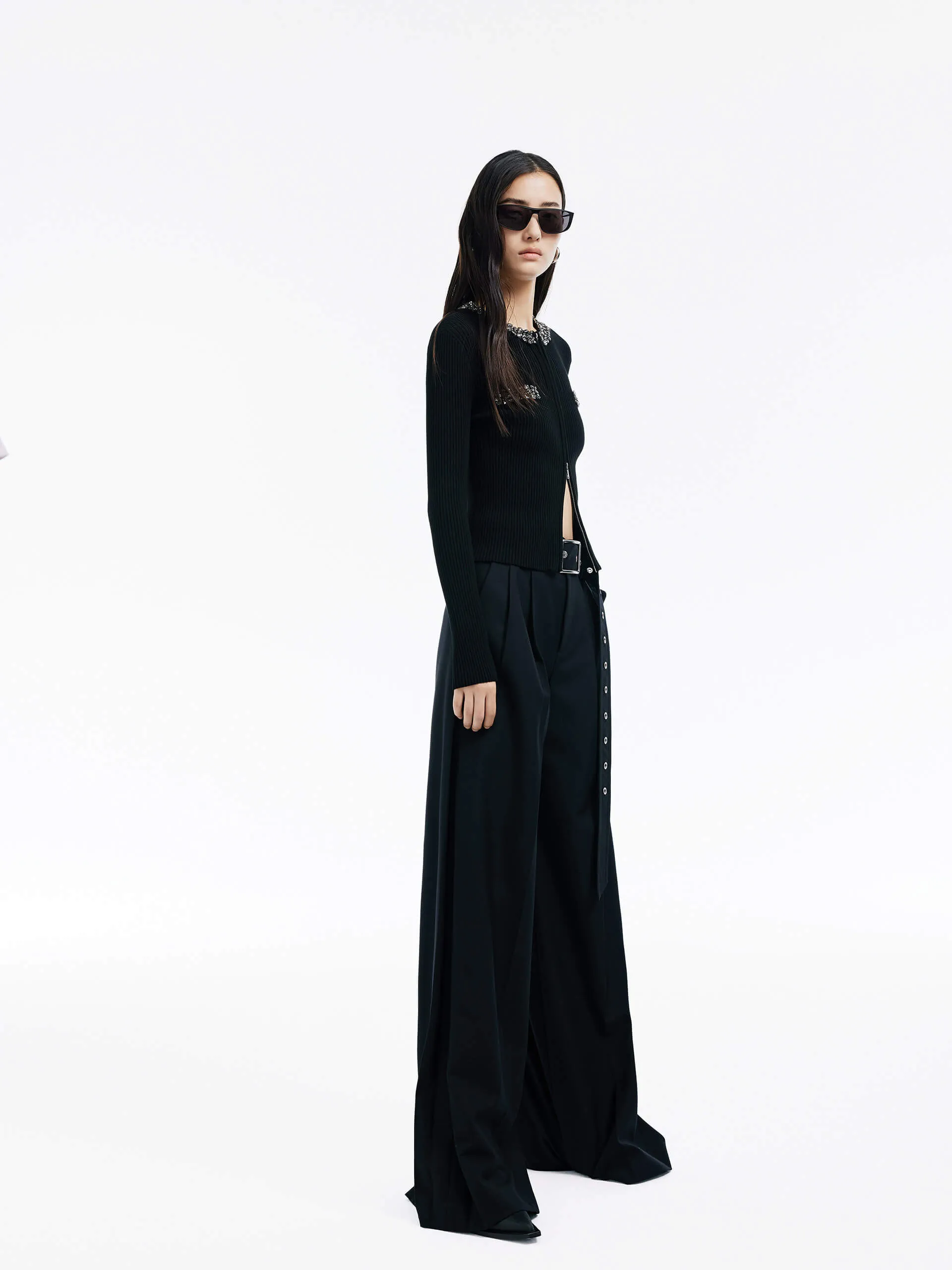 Include Belt Wide Leg Pants