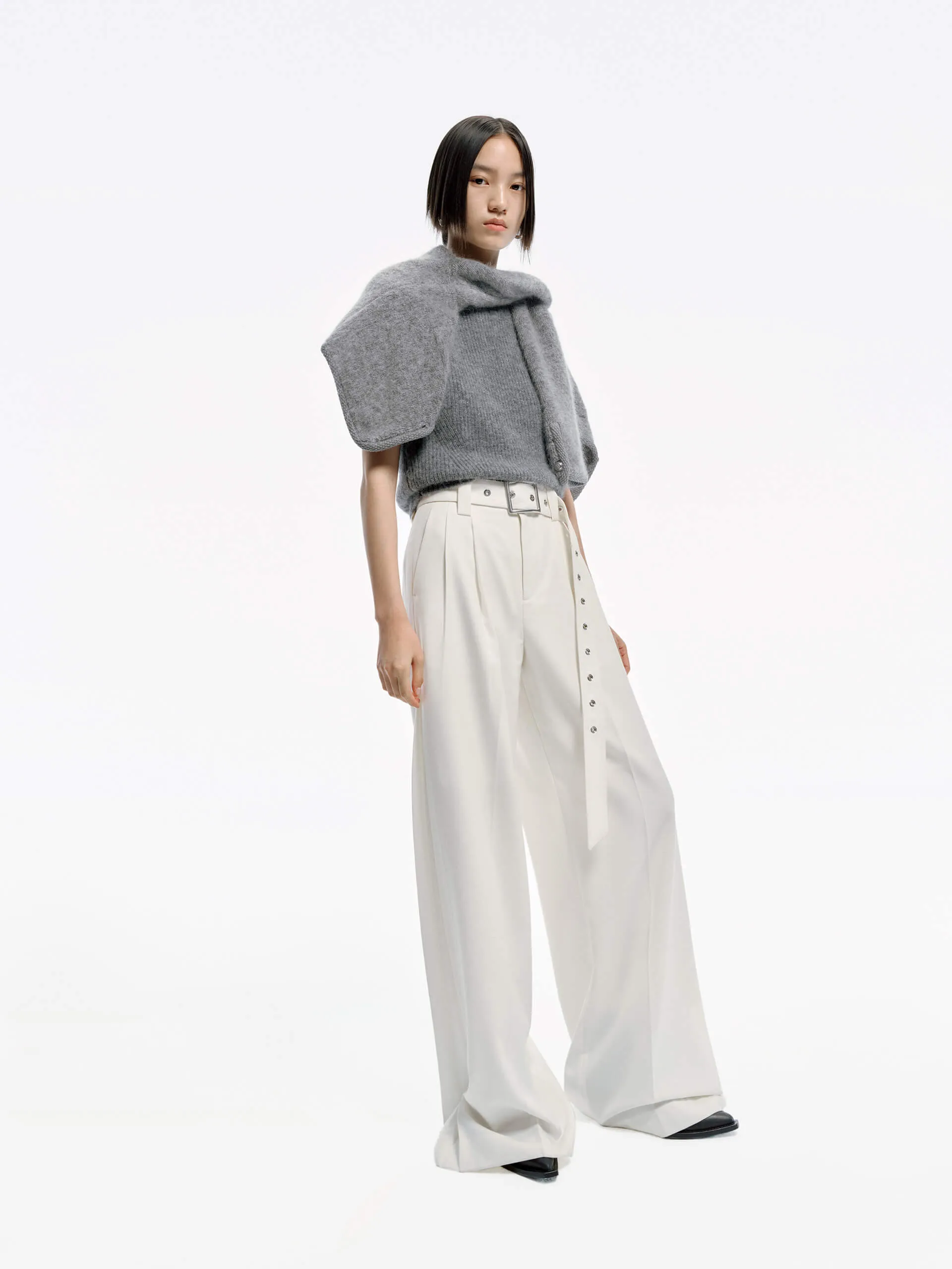 Include Belt Wide Leg Pants