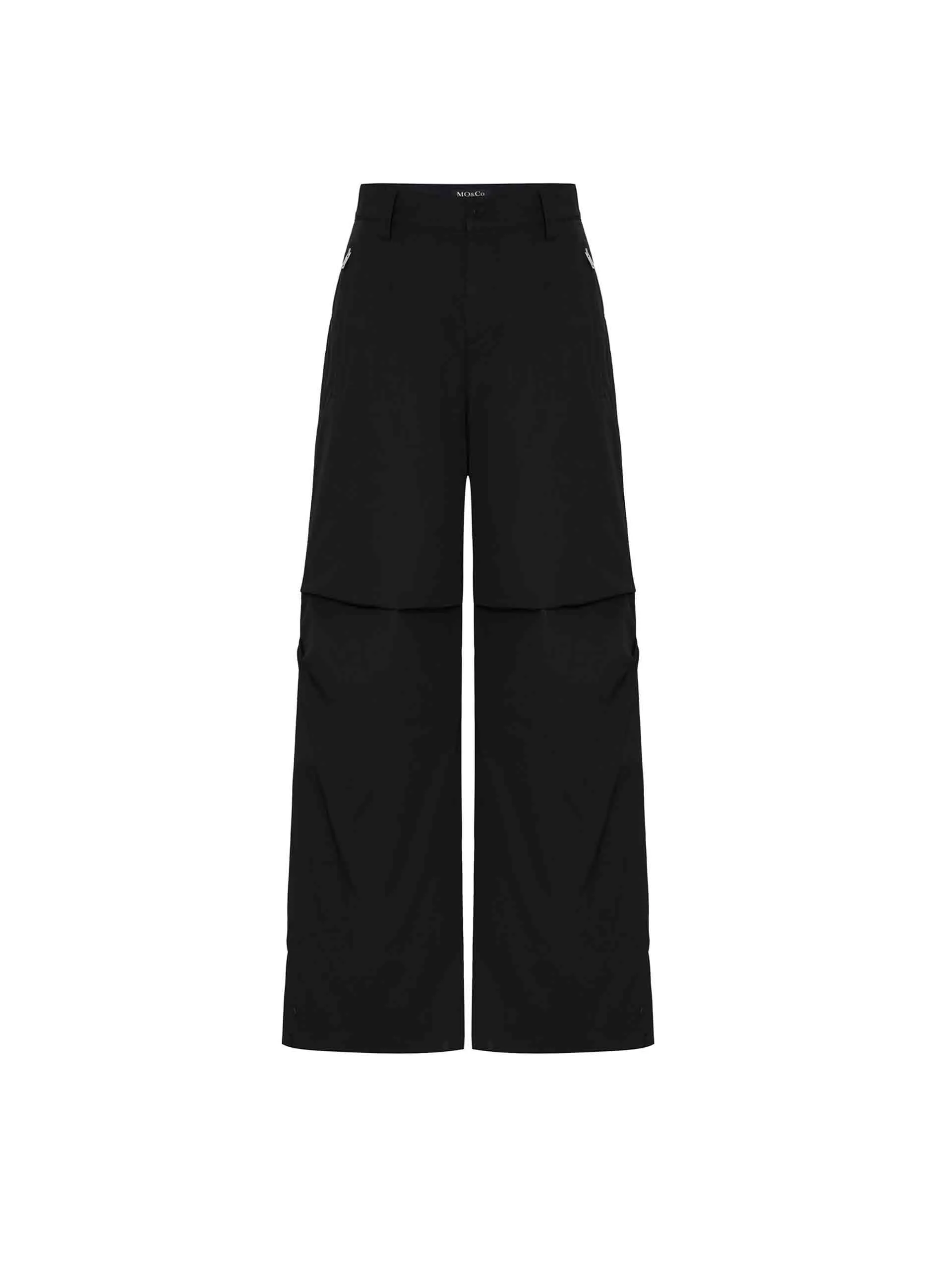 Knee Pleated Straight Pants