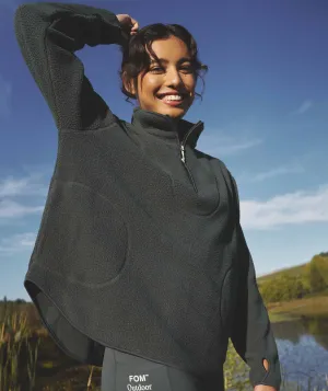 Ladies Outdoor Fleece Pullover - Dark Moss