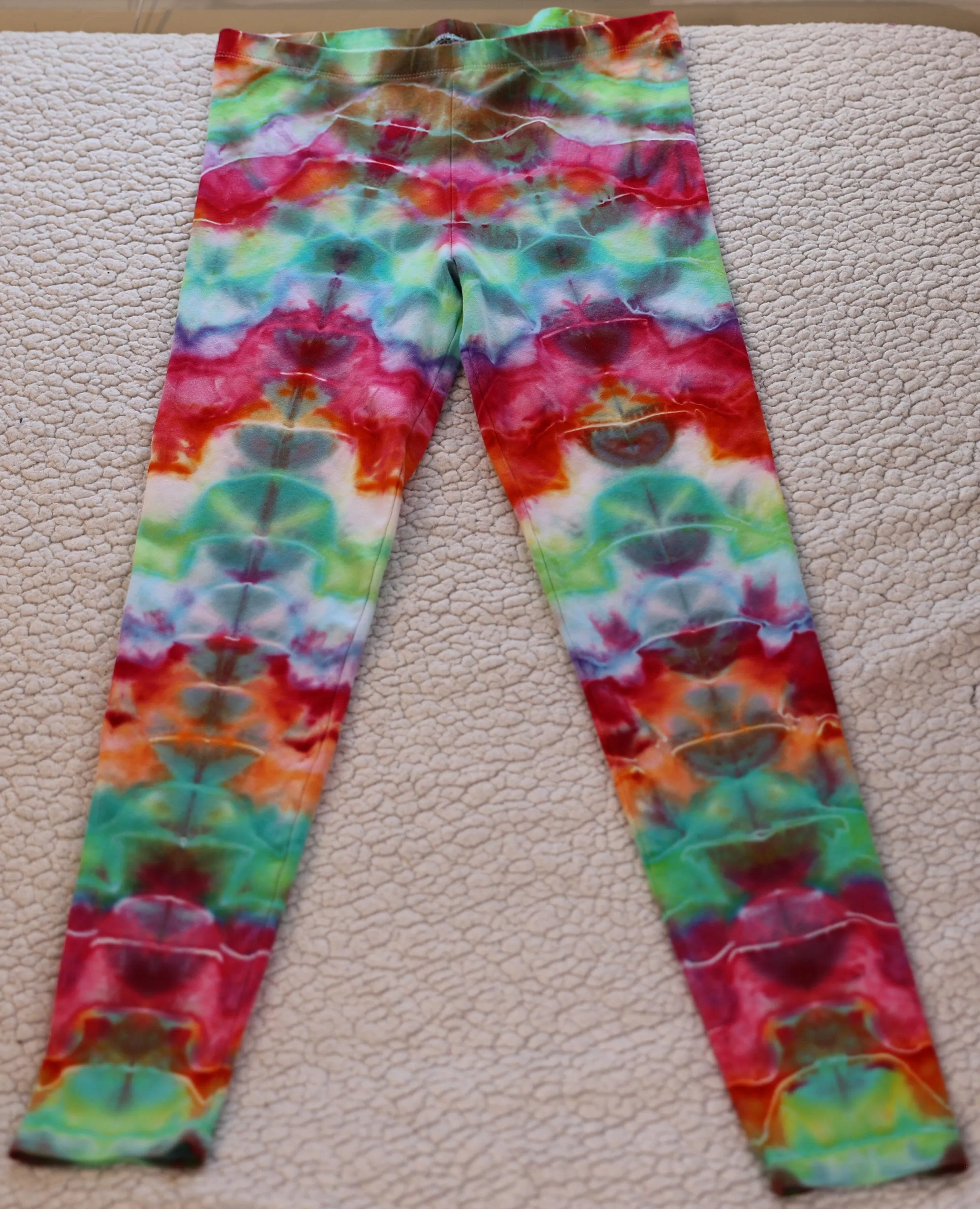 Large RonStar Variant Ice Dye Tie Dye Leggings