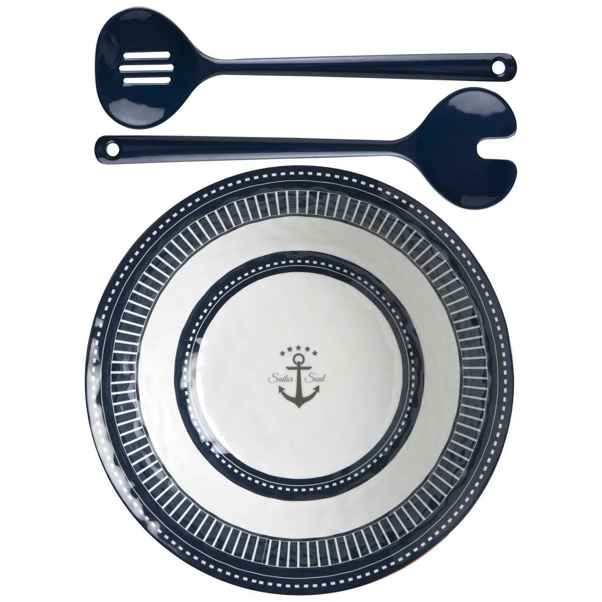 Marine Business Scheepsservies Sailor Soul Saladeschaal met bestek