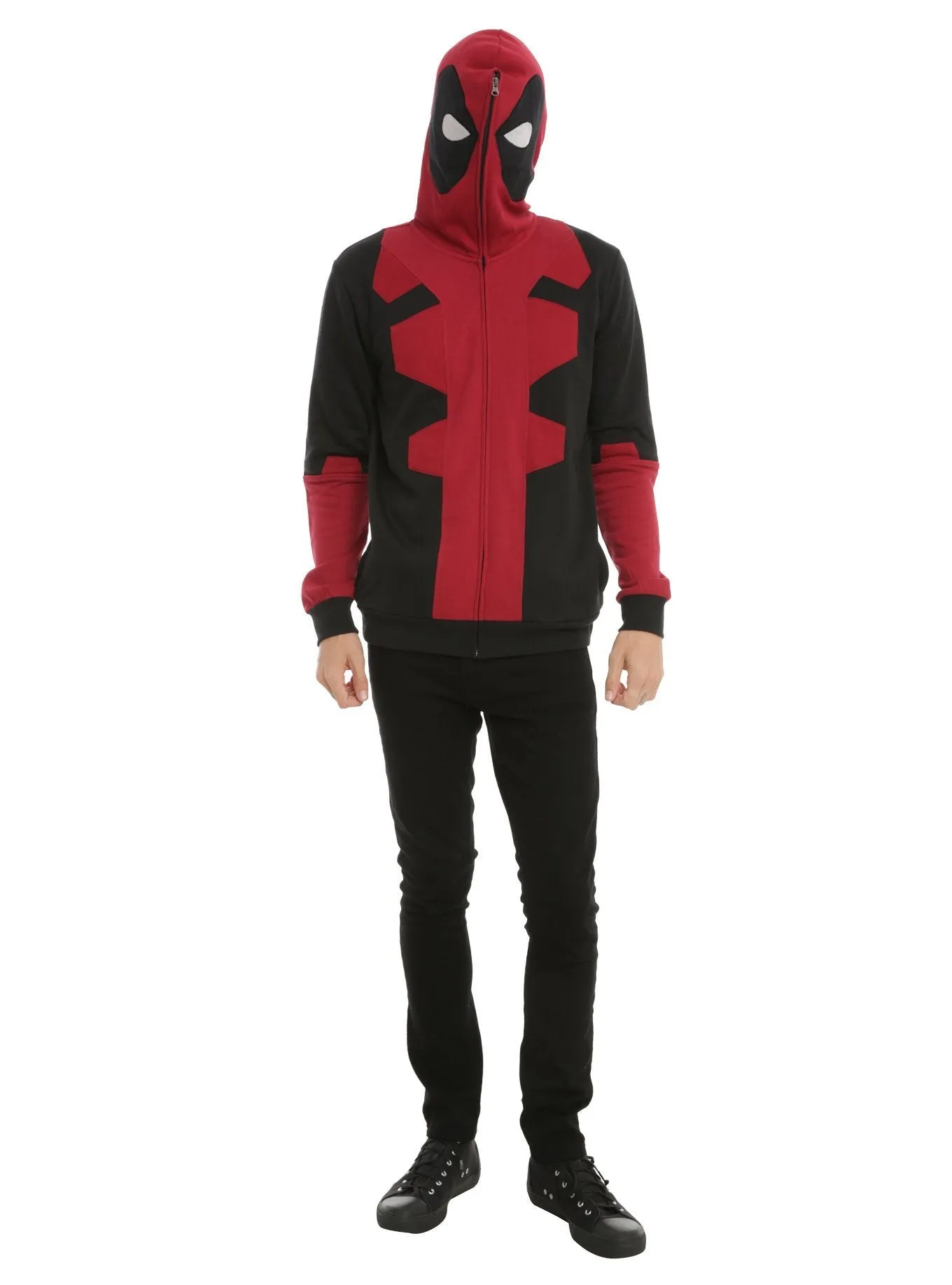 MARVEL DEADPOOL COSPLAY FULL ZIP HOODIE