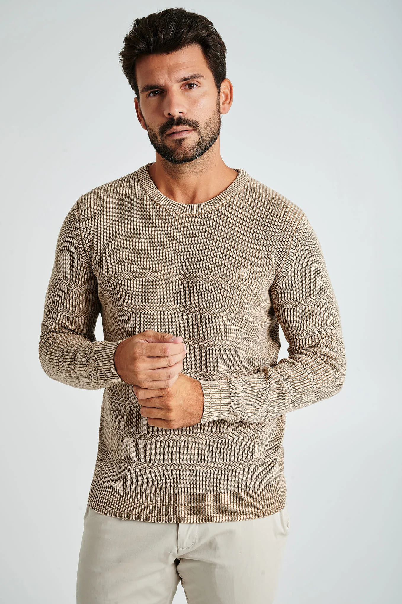 Men's organic cotton crew neck sweater