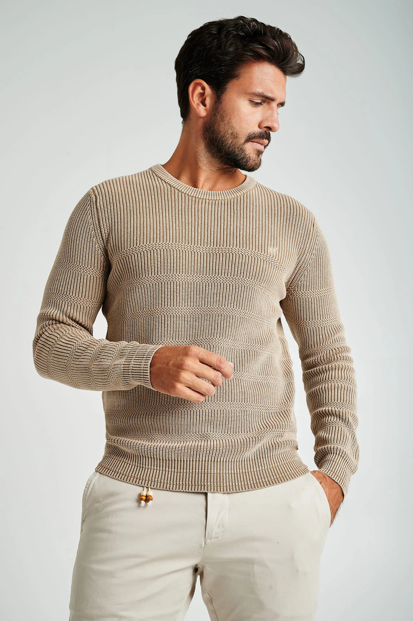 Men's organic cotton crew neck sweater