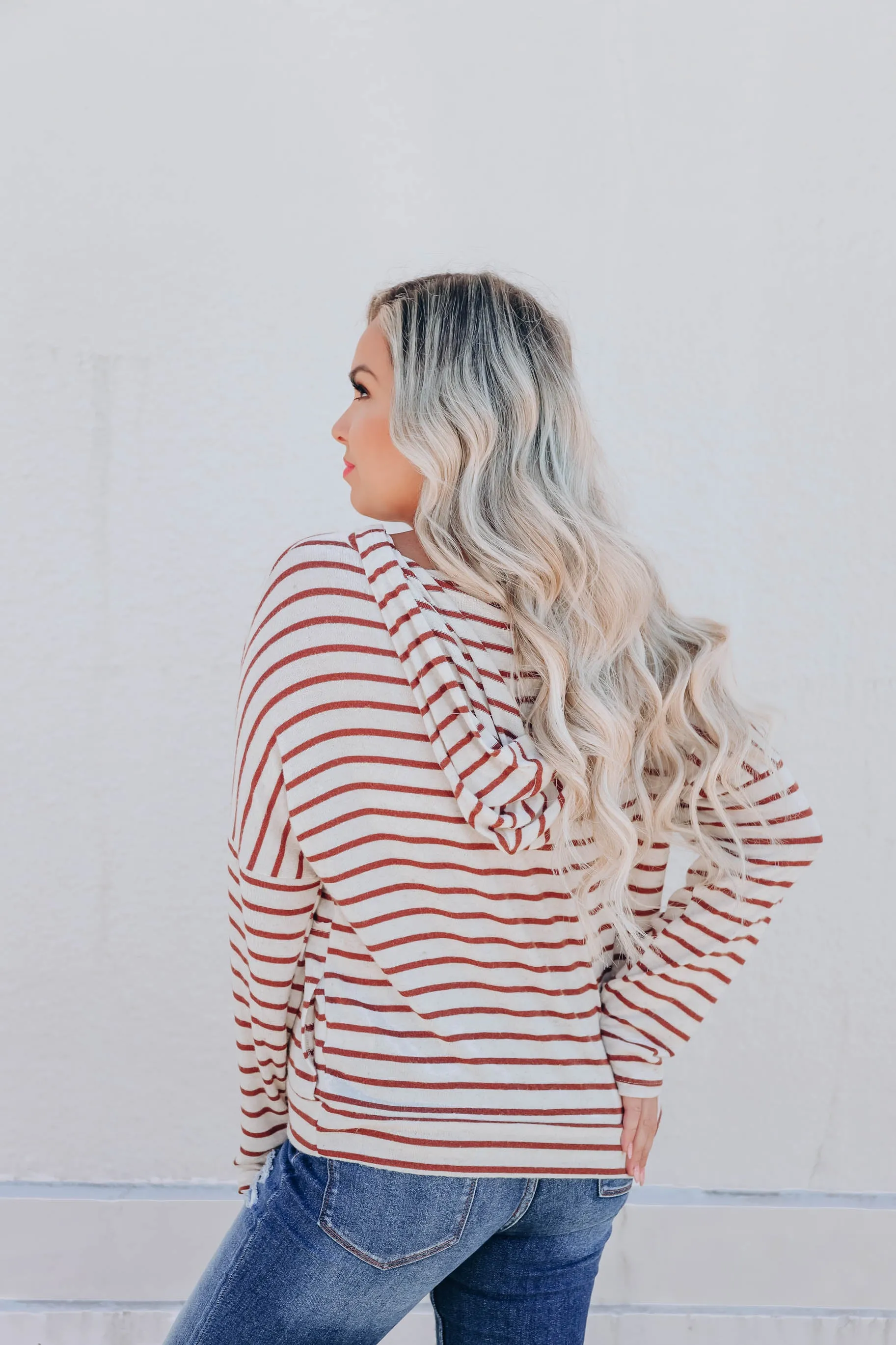 Nico Striped Knit Hoodie