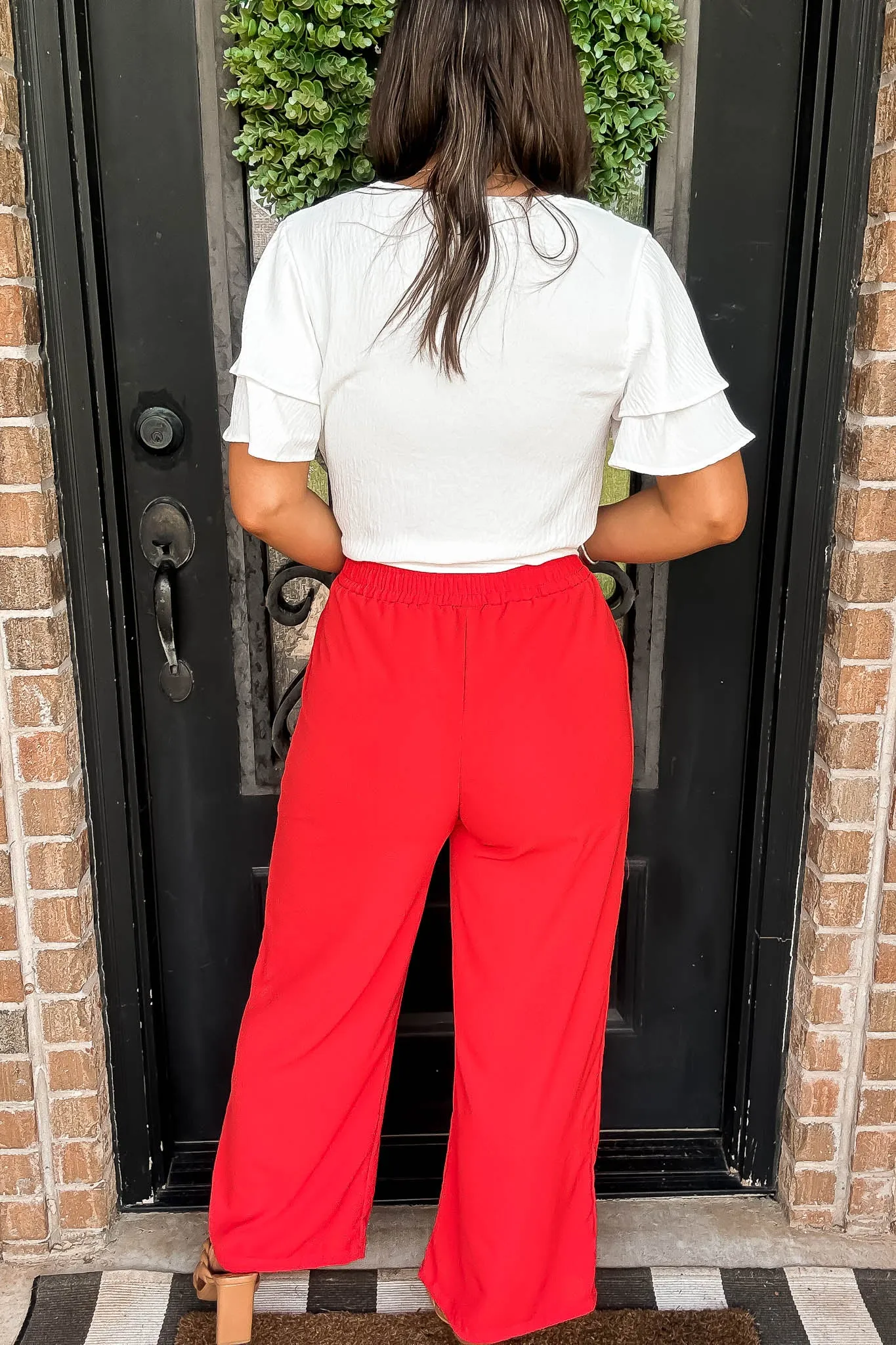 Opportunity Knocks Sunkist Wide Leg Pants