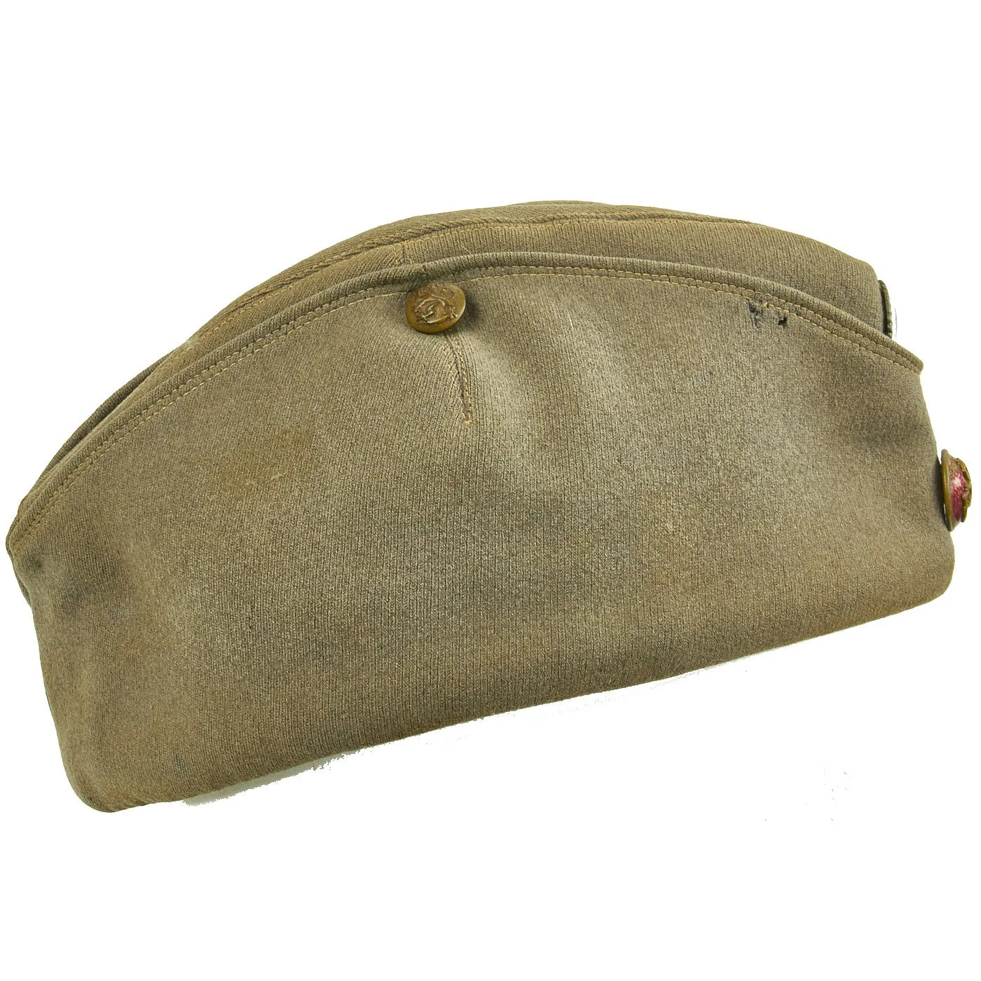 Original Finnish WWII M/22 Overseas Garrison Side Cap with Insignia