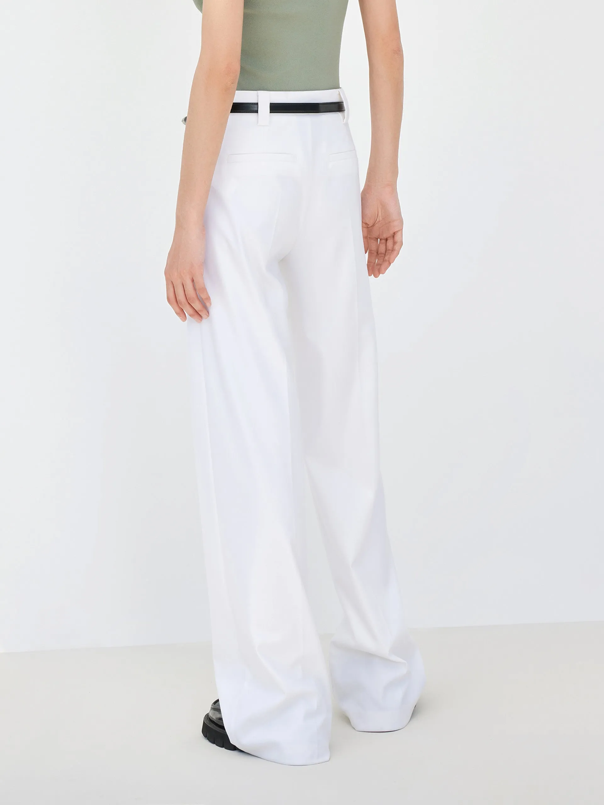 Patch pockets Straight Pants