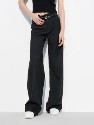 Patch pockets Straight Pants