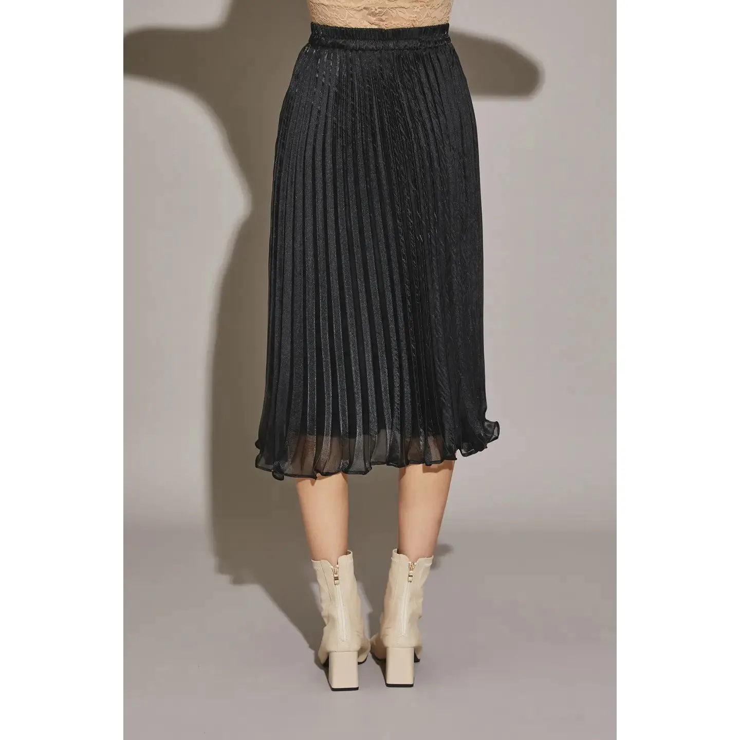 Pleated Banded Skirt