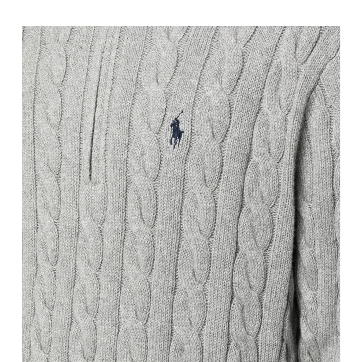 Ralph Lauren Knit Cable Half Zip Sweater