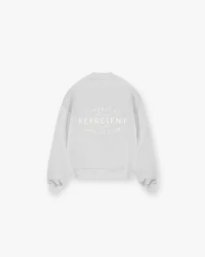 Represent Owners Club Stamp Sweater - Ash Grey