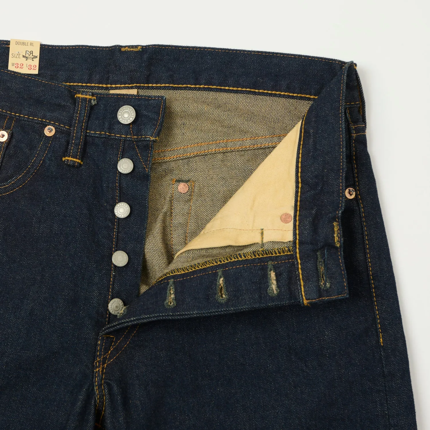 RRL Straight Fit Selvedge Jean - One Wash