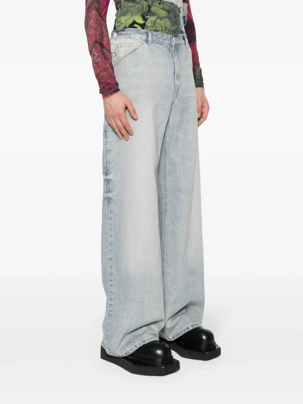 Sailor Blue Denim Baggy Pants