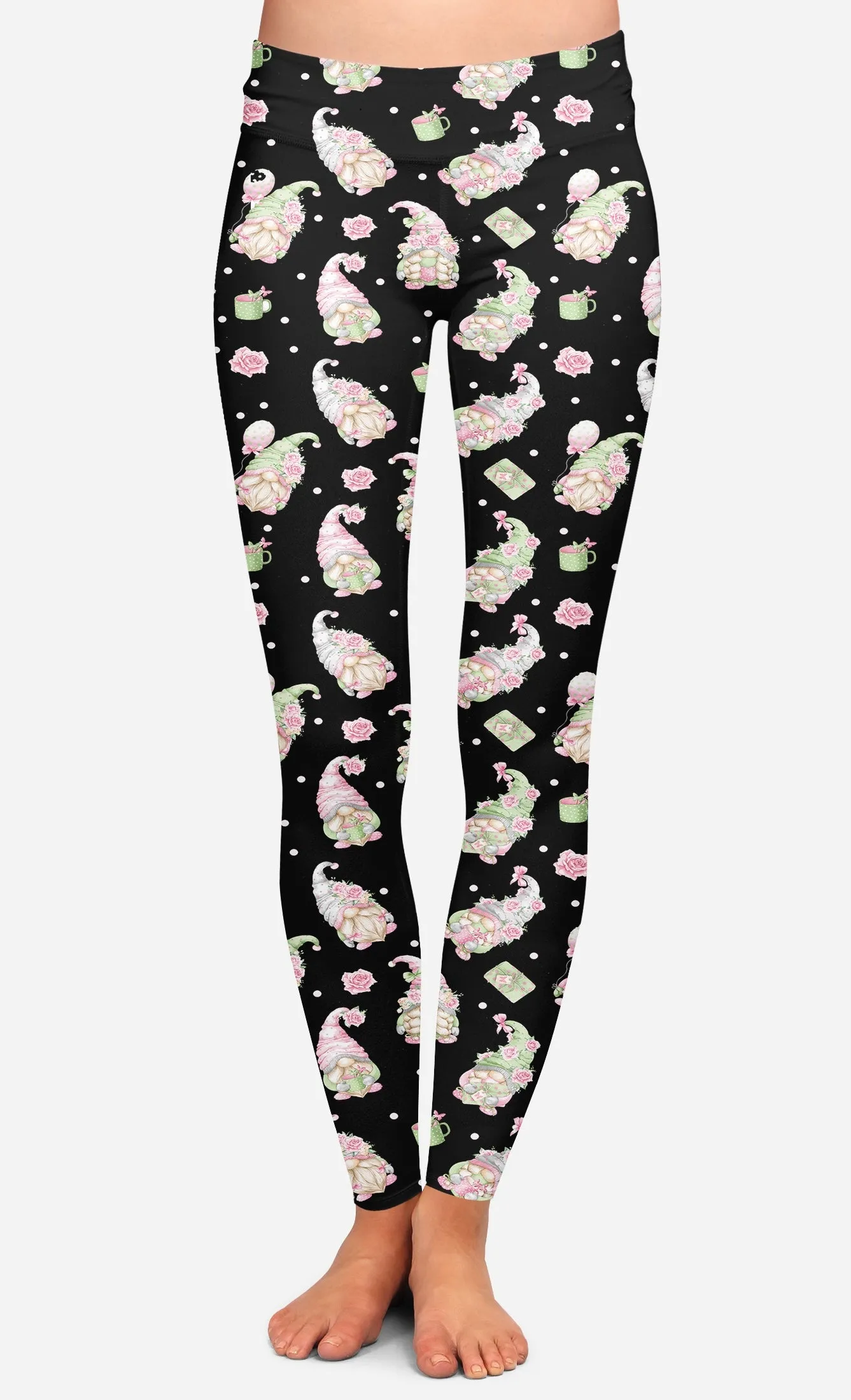 Shabby polka dot Gnome leggings