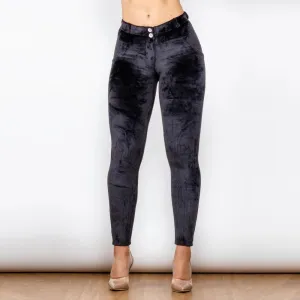 Shascullfites Melody Black Velvet Pants