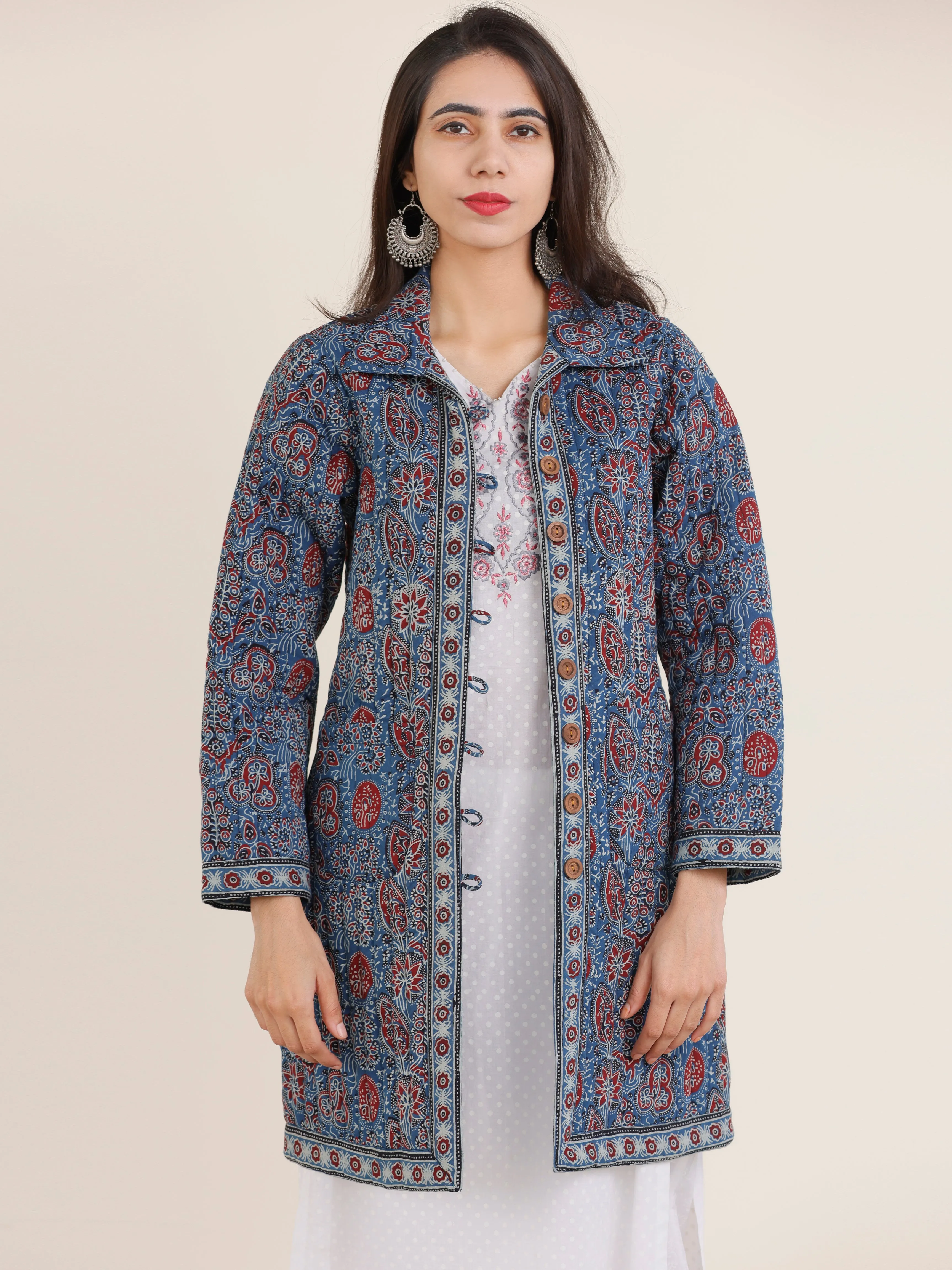 Shishir Roheen Ajrakh Quilted Reversible Jacket