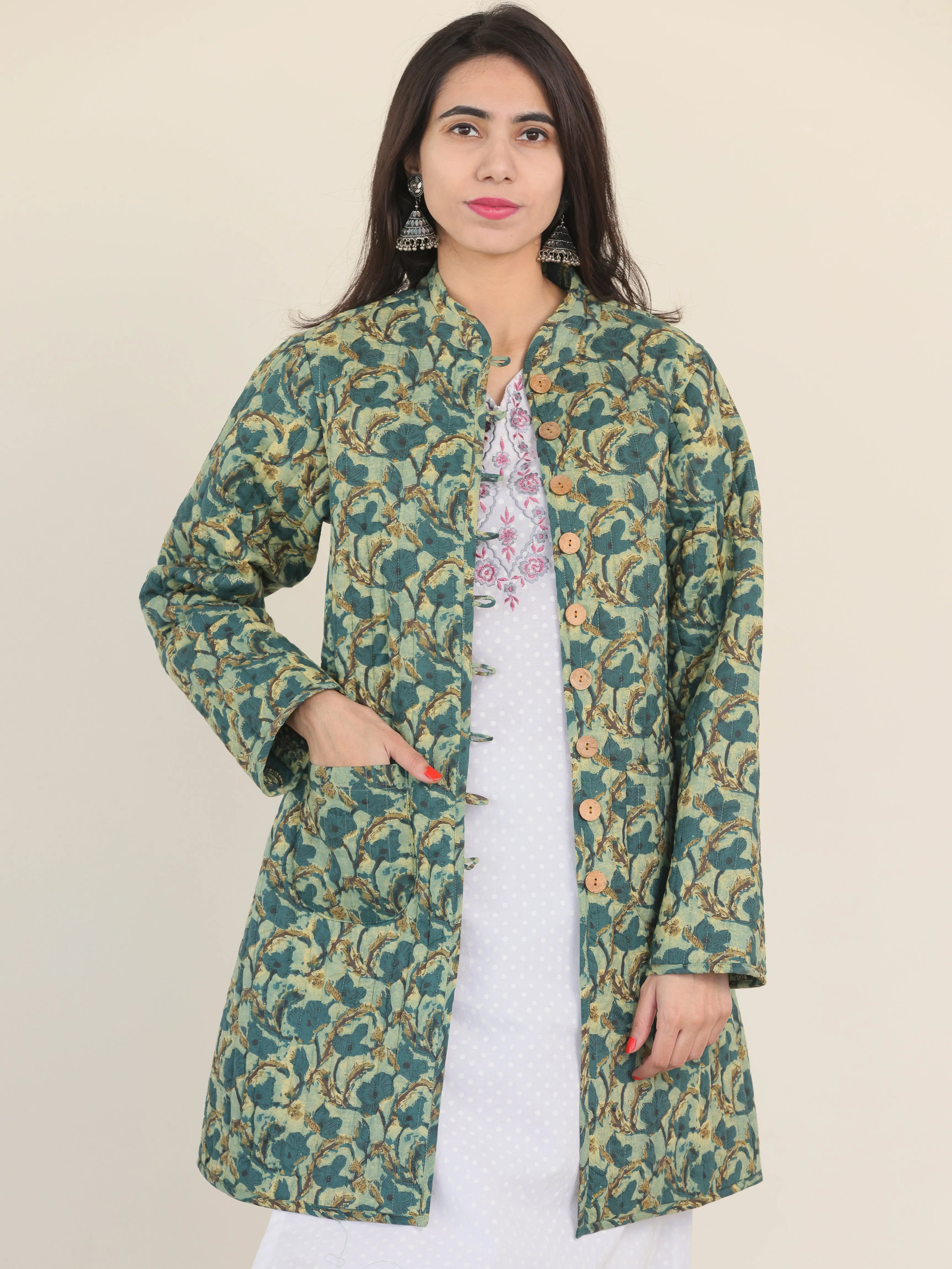 Shishir Yahvi Ajrakh Quilted Reversible Jacket