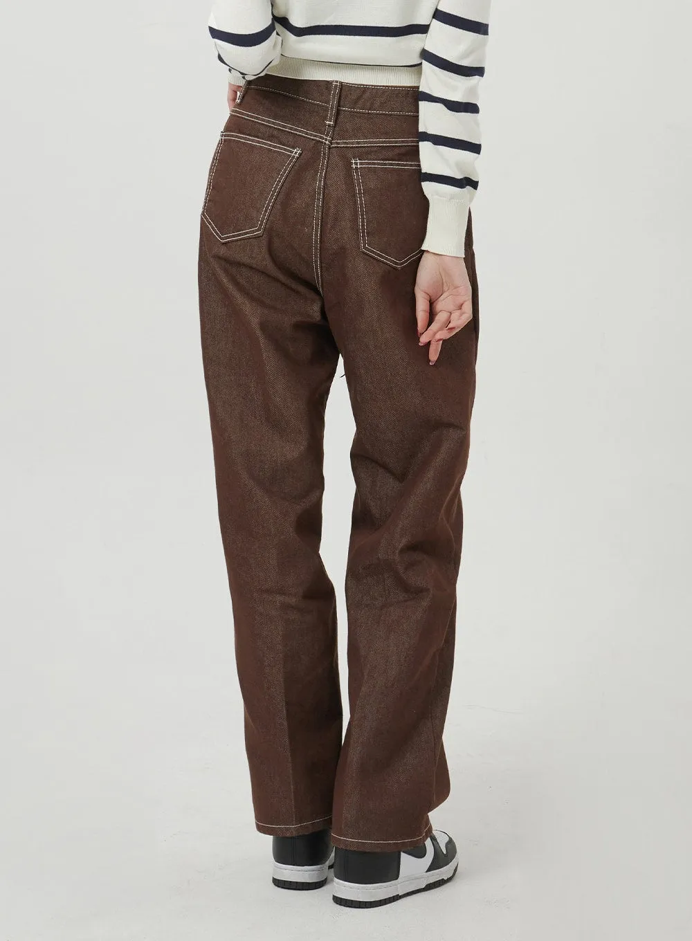 Straight Wide Leg Cotton Pants BF328