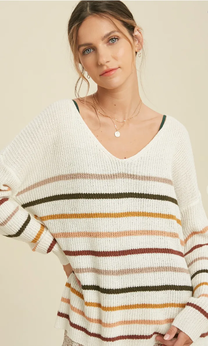 Striped Knit Top